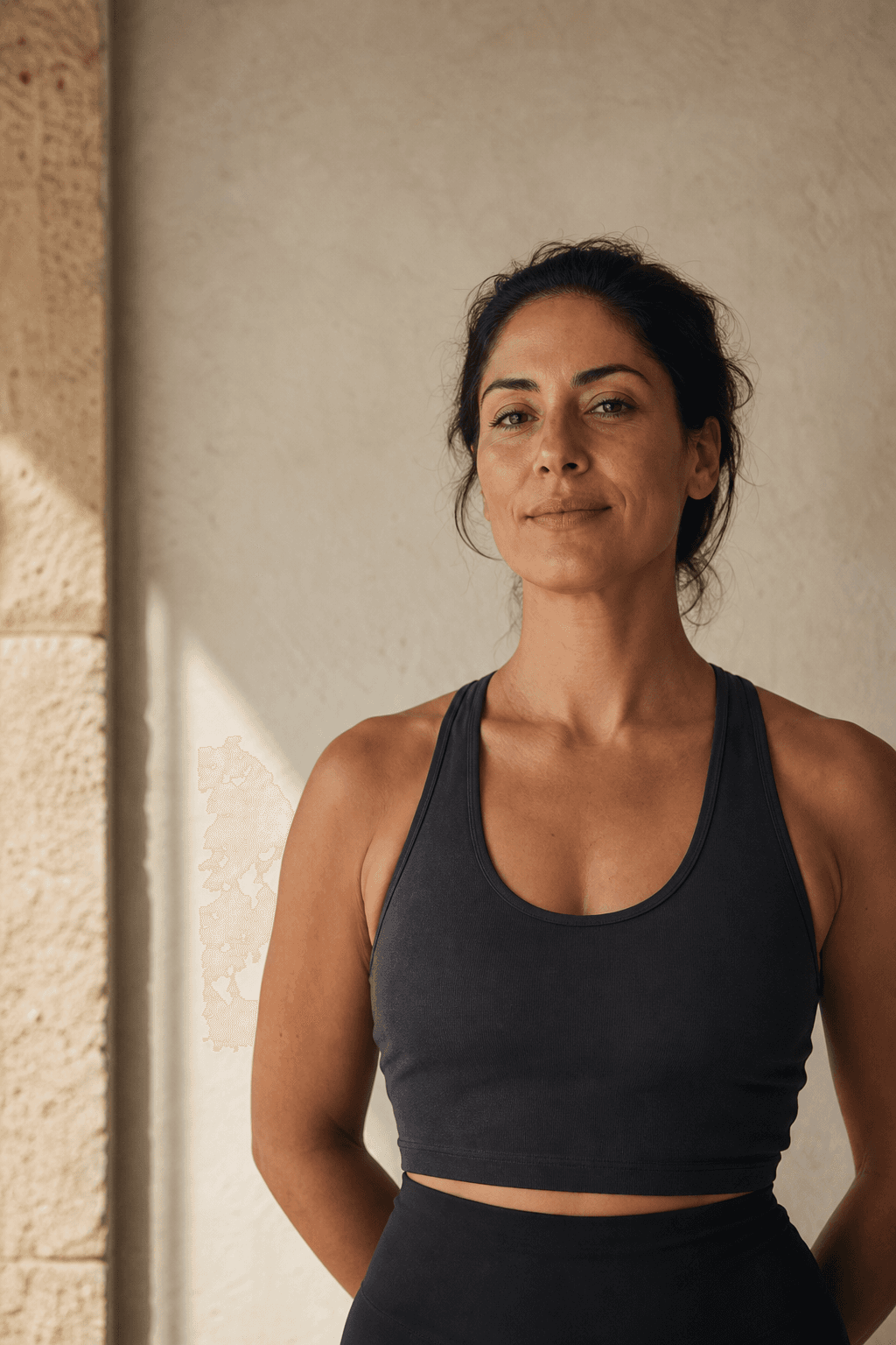 Placeholder instructor portrait in warm natural light